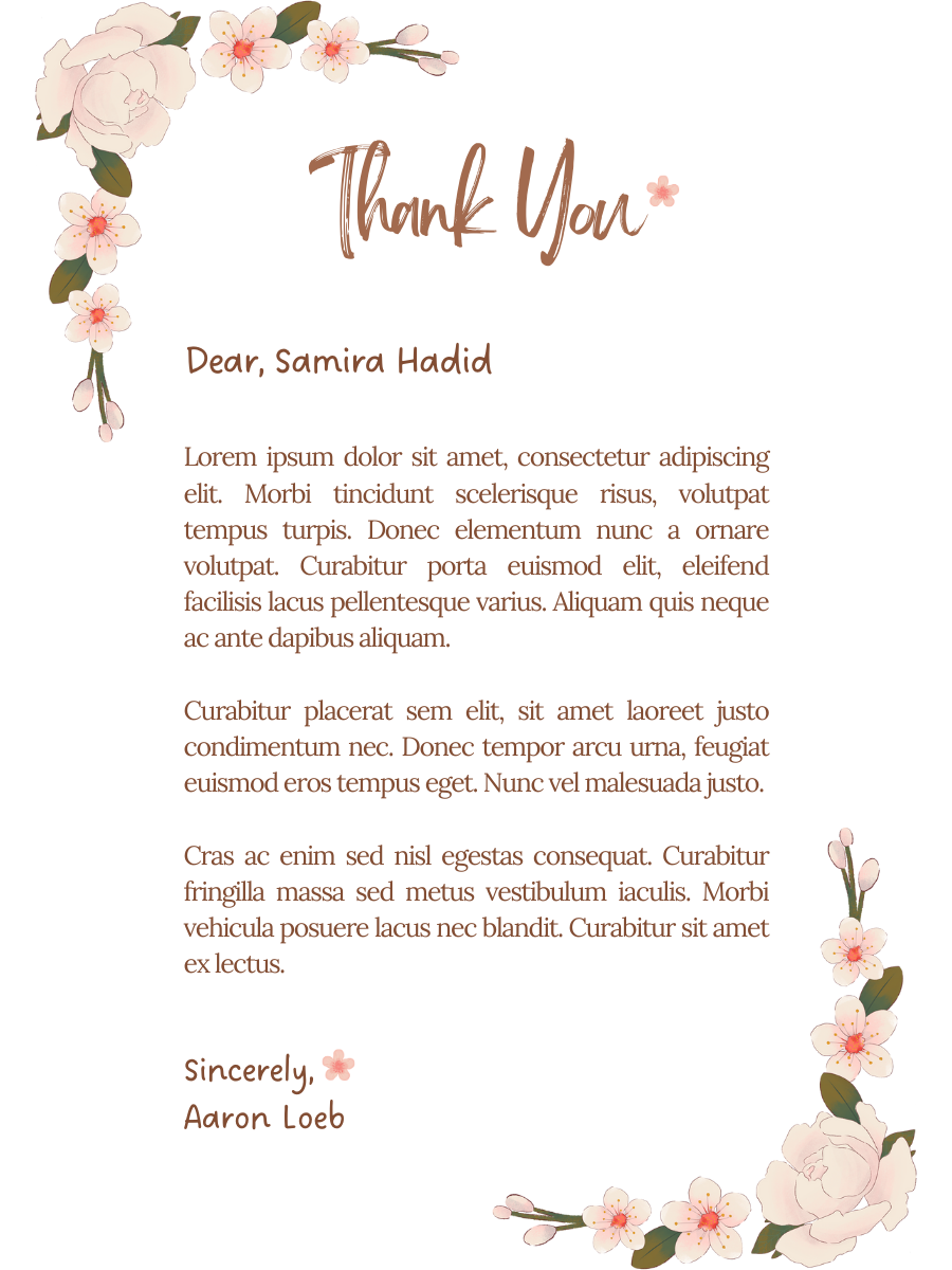 Thankyou Card Style 1