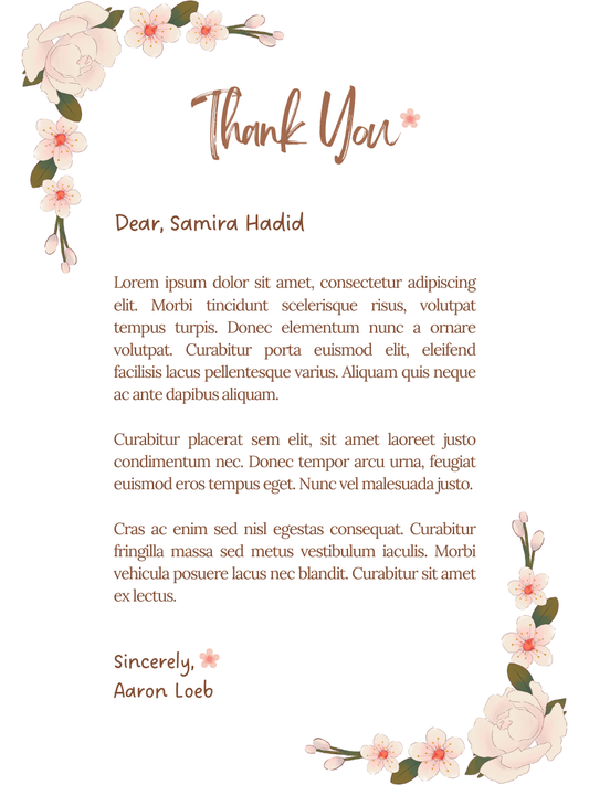 Thankyou Card Style 1