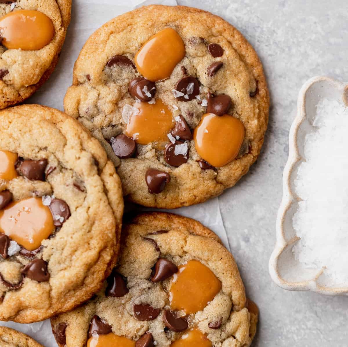 Salted Caramel Chocolate Chip Cookie